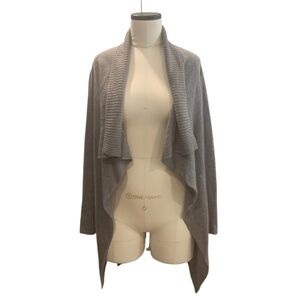 ARITZIA Talulah Babaton Mauve Linen/Silk Wrap Cardigan Size X-Small